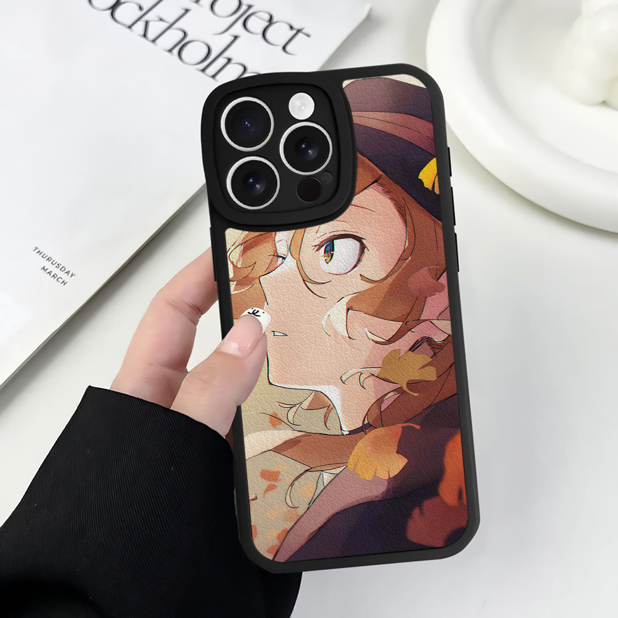 （画像用） 文豪ストレイドッグス Bungo Stray Dogs 【iPhone 16シリーズ対応】シリコンスマホケース（レザー調） 材質：シリコン